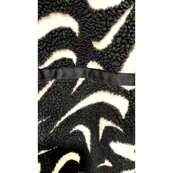 Nike Fleece High Pile Logo Long Coat Jacket Size Medium NWT - Picture 7 of 11